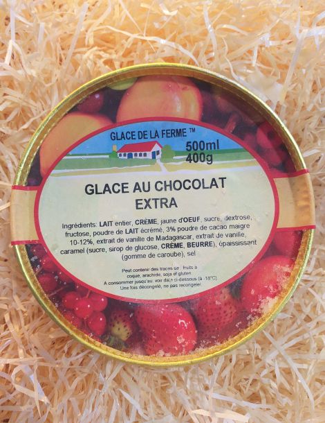 Glace au chocolat extra de la Ferme Bidard 500ml